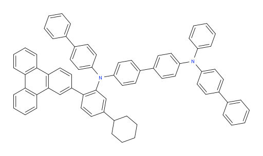 N4,N4'-di([1,1'-biphenyl]-4-yl)-N4-(5-cyclohexyl-2-(triphenylen-2-yl)phenyl)-N4'-phenyl-[1,1'-biphenyl]-4,4'-diamine