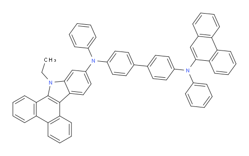 N4-(9-ethyl-9H-dibenzo[a,c]carbazol-11-yl)-N4'-(phenanthren-9-yl)-N4,N4'-diphenyl-[1,1'-biphenyl]-4,4'-diamine