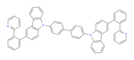 4,4'-bis(3-(2-(pyridin-2-yl)phenyl)-9H-carbazol-9-yl)-1,1'-biphenyl