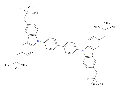 4,4'-bis(3,6-dineopentyl-9H-carbazol-9-yl)-1,1'-biphenyl