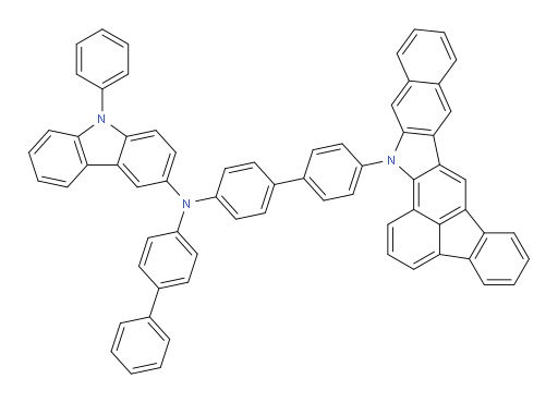 N-(4'-(15H-benzo[h]fluoreno[1,9-ab]carbazol-15-yl)-[1,1'-biphenyl]-4-yl)-N-([1,1'-biphenyl]-4-yl)-9-phenyl-9H-carbazol-3-amine