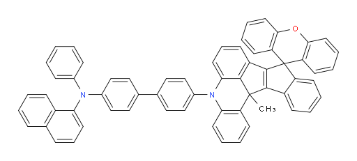 N-(4'-(13c-methylspiro[benzo[4,5]pentaleno[1,2,3-kl]acridine-9,9'-xanthene]-5(13cH)-yl)-[1,1'-biphenyl]-4-yl)-N-phenylnaphthalen-1-amine