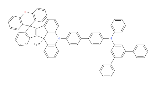 N-(4'-(13c-methylspiro[benzo[4,5]pentaleno[1,2,3-kl]acridine-9,9'-xanthene]-5(13cH)-yl)-[1,1'-biphenyl]-4-yl)-N-phenyl-[1,1':3',1''-terphenyl]-5'-amine