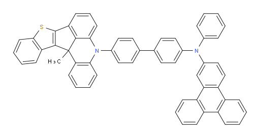 N-(4'-(13c-methylbenzo[4',5']thieno[3',2':4,5]cyclopenta[1,2,3-kl]acridin-5(13cH)-yl)-[1,1'-biphenyl]-4-yl)-N-phenyltriphenylen-2-amine