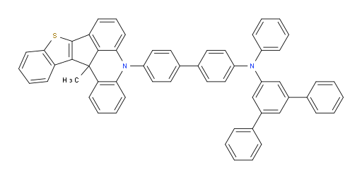 N-(4'-(13c-methylbenzo[4',5']thieno[3',2':4,5]cyclopenta[1,2,3-kl]acridin-5(13cH)-yl)-[1,1'-biphenyl]-4-yl)-N-phenyl-[1,1':3',1''-terphenyl]-5'-amine