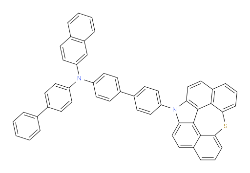 N-(4'-(12H-6-thia-12-azaindeno[2,1,7,6-ghij]pleiaden-12-yl)-[1,1'-biphenyl]-4-yl)-N-([1,1'-biphenyl]-4-yl)naphthalen-2-amine