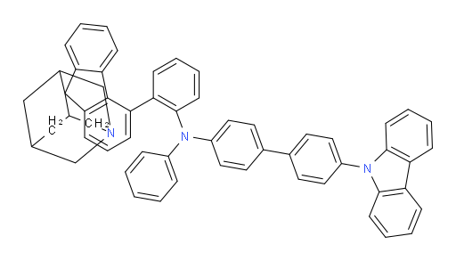 N-(2-(1-azaspiro[adamantane-4,9'-fluoren]-4'-yl)phenyl)-4'-(9H-carbazol-9-yl)-N-phenyl-[1,1'-biphenyl]-4-amine