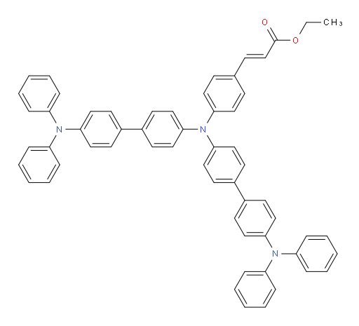 (E)-ethyl 3-(4-(bis(4'-(diphenylamino)-[1,1'-biphenyl]-4-yl)amino)phenyl)acrylate