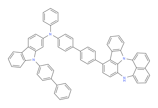 N-(4'-(4H-naphtho[1',8':5,6,7][1,4]diazepino[3,2,1-jk]carbazol-7-yl)-[1,1'-biphenyl]-4-yl)-9-([1,1'-biphenyl]-4-yl)-N-phenyl-9H-carbazol-2-amine