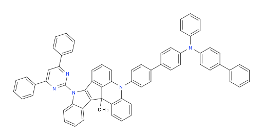 N-([1,1'-biphenyl]-4-yl)-4'-(9-(4,6-diphenylpyrimidin-2-yl)-13c-methyl-9,13c-dihydro-5H-indolo[3',2':4,5]cyclopenta[1,2,3-kl]acridin-5-yl)-N-phenyl-[1,1'-biphenyl]-4-amine