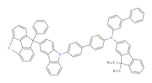 N-([1,1'-biphenyl]-3-yl)-9,9-dimethyl-N-(4'-(3-(8-phenyl-8H-fluoreno[4,5-bcd]furan-8-yl)-9H-carbazol-9-yl)-[1,1'-biphenyl]-4-yl)-9H-fluoren-2-amine