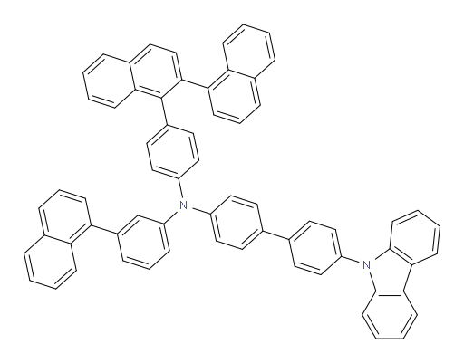 N-(4-([1,2'-binaphthalen]-1'-yl)phenyl)-4'-(9H-carbazol-9-yl)-N-(3-(naphthalen-1-yl)phenyl)-[1,1'-biphenyl]-4-amine