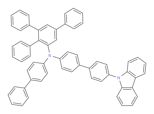 N-(4'-(9H-carbazol-9-yl)-[1,1'-biphenyl]-4-yl)-N-([1,1'-biphenyl]-4-yl)-5'-phenyl-[1,1':2',1''-terphenyl]-3'-amine