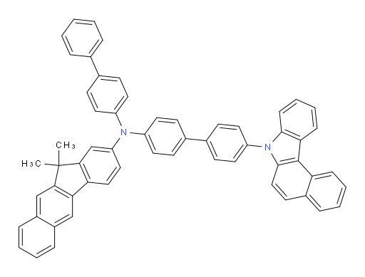N-(4'-(7H-benzo[c]carbazol-7-yl)-[1,1'-biphenyl]-4-yl)-N-([1,1'-biphenyl]-4-yl)-11,11-dimethyl-11H-benzo[b]fluoren-2-amine