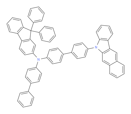 N-(4'-(5H-benzo[b]carbazol-5-yl)-[1,1'-biphenyl]-4-yl)-N-([1,1'-biphenyl]-4-yl)-9,9-diphenyl-9H-fluoren-2-amine