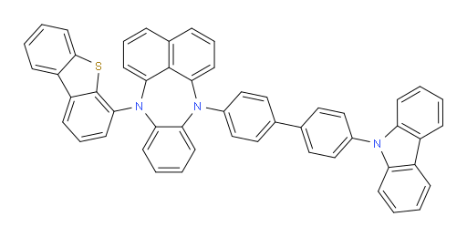 7-(4'-(9H-carbazol-9-yl)-[1,1'-biphenyl]-4-yl)-12-(dibenzo[b,d]thiophen-4-yl)-7,12-dihydrobenzo[b]naphtho[1,8-ef][1,4]diazepine