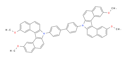 4,4'-bis(2,12-dimethoxy-7H-dibenzo[c,g]carbazol-7-yl)-1,1'-biphenyl