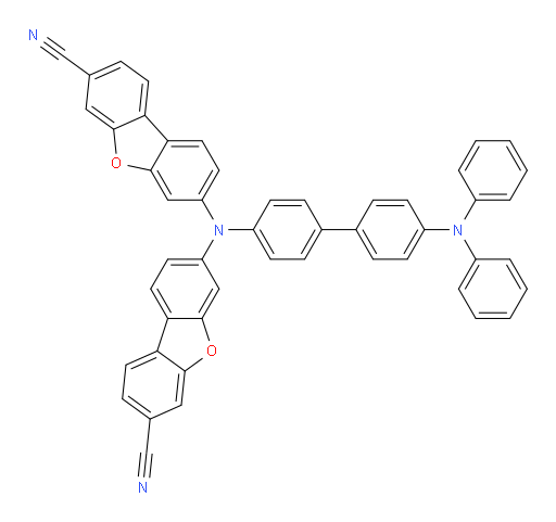 7,7'-((4'-(diphenylamino)-[1,1'-biphenyl]-4-yl)azanediyl)bis(dibenzo[b,d]furan-3-carbonitrile)