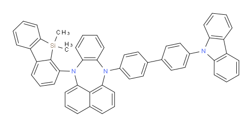 7-(4'-(9H-carbazol-9-yl)-[1,1'-biphenyl]-4-yl)-12-(5,5-dimethyl-5H-dibenzo[b,d]silol-4-yl)-7,12-dihydrobenzo[b]naphtho[1,8-ef][1,4]diazepine