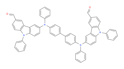 6,6'-([1,1'-biphenyl]-4,4'-diylbis(phenylazanediyl))bis(9-phenyl-9H-carbazole-3-carbaldehyde)