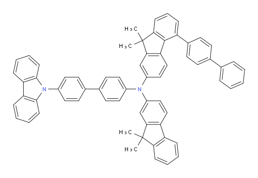 N-(4'-(9H-carbazol-9-yl)-[1,1'-biphenyl]-4-yl)-5-([1,1'-biphenyl]-4-yl)-N-(9,9-dimethyl-9H-fluoren-2-yl)-9,9-dimethyl-9H-fluoren-2-amine