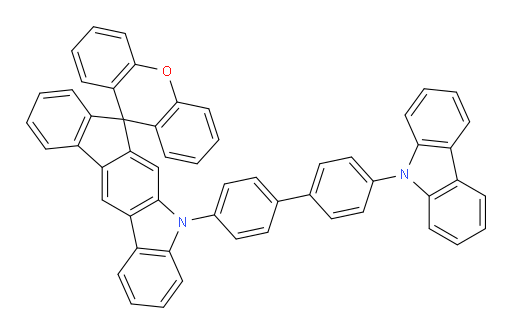 5-(4'-(9H-carbazol-9-yl)-[1,1'-biphenyl]-4-yl)-5H-spiro[indeno[2,1-b]carbazole-7,9'-xanthene]