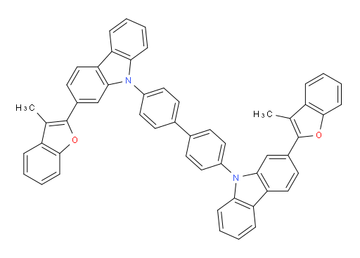 4,4'-bis(2-(3-methylbenzofuran-2-yl)-9H-carbazol-9-yl)-1,1'-biphenyl