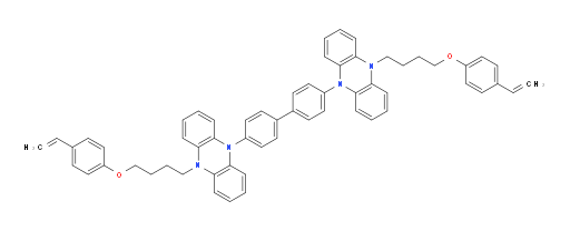 4,4'-bis(10-(4-(4-vinylphenoxy)butyl)phenazin-5(10H)-yl)-1,1'-biphenyl