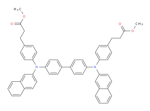 dimethyl 3,3'-(([1,1'-biphenyl]-4,4'-diylbis(naphthalen-2-ylazanediyl))bis(4,1-phenylene))dipropanoate