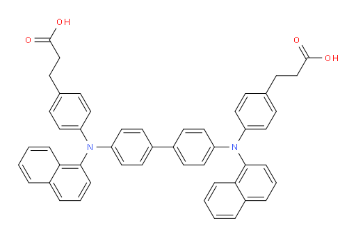 3,3'-(([1,1'-biphenyl]-4,4'-diylbis(naphthalen-1-ylazanediyl))bis(4,1-phenylene))dipropanoic acid
