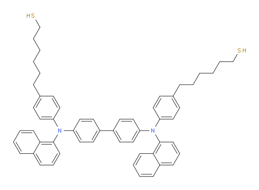 6,6'-(([1,1'-biphenyl]-4,4'-diylbis(naphthalen-1-ylazanediyl))bis(4,1-phenylene))bis(hexane-1-thiol)