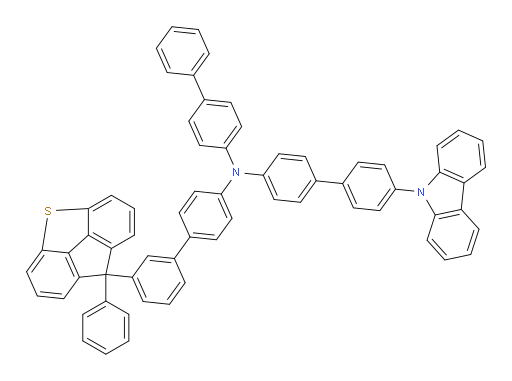 N-(4'-(9H-carbazol-9-yl)-[1,1'-biphenyl]-4-yl)-N-([1,1'-biphenyl]-4-yl)-3'-(8-phenyl-8H-fluoreno[4,5-bcd]thiophen-8-yl)-[1,1'-biphenyl]-4-amine
