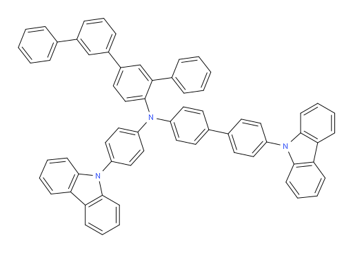 N-(4'-(9H-carbazol-9-yl)-[1,1'-biphenyl]-4-yl)-N-(4-(9H-carbazol-9-yl)phenyl)-[1,1':3',1'':3'',1'''-quaterphenyl]-4''-amine