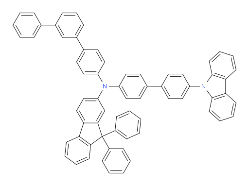 N-(4'-(9H-carbazol-9-yl)-[1,1'-biphenyl]-4-yl)-N-([1,1':3',1''-terphenyl]-4-yl)-9,9-diphenyl-9H-fluoren-2-amine