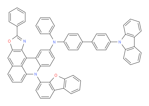 N-(4'-(9H-carbazol-9-yl)-[1,1'-biphenyl]-4-yl)-8-(dibenzo[b,d]furan-4-yl)-N,2-diphenyl-8H-oxazolo[4',5':4,5]benzo[1,2,3-kl]acridin-11-amine
