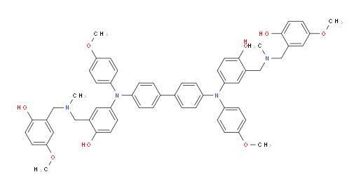 4,4'-([1,1'-biphenyl]-4,4'-diylbis((4-methoxyphenyl)azanediyl))bis(2-(((2-hydroxy-5-methoxybenzyl)(methyl)amino)methyl)phenol)