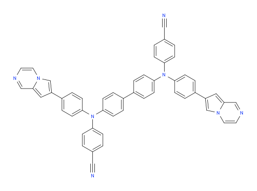 4,4'-([1,1'-biphenyl]-4,4'-diylbis((4-(pyrrolo[1,2-a]pyrazin-7-yl)phenyl)azanediyl))dibenzonitrile