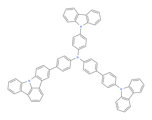 N-(4-(9H-carbazol-9-yl)phenyl)-4'-(9H-carbazol-9-yl)-N-(4-(indolo[3,2,1-jk]carbazol-5-yl)phenyl)-[1,1'-biphenyl]-4-amine