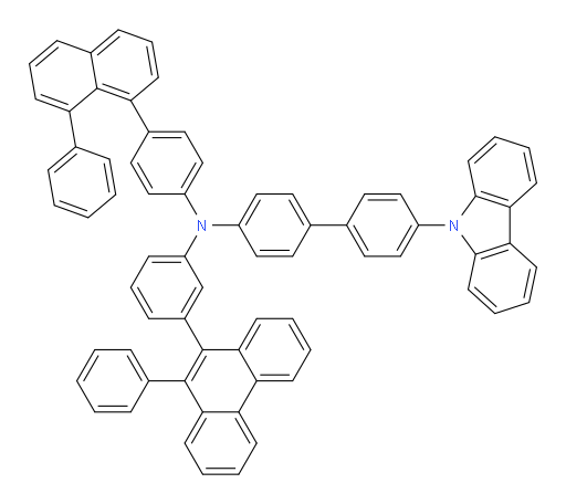 4'-(9H-carbazol-9-yl)-N-(4-(8-phenylnaphthalen-1-yl)phenyl)-N-(3-(10-phenylphenanthren-9-yl)phenyl)-[1,1'-biphenyl]-4-amine
