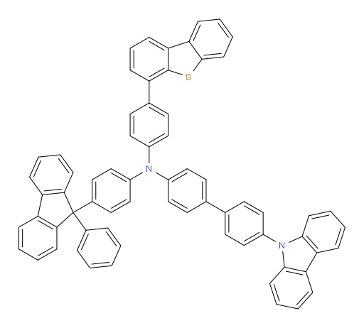 4'-(9H-carbazol-9-yl)-N-(4-(dibenzo[b,d]thiophen-4-yl)phenyl)-N-(4-(9-phenyl-9H-fluoren-9-yl)phenyl)-[1,1'-biphenyl]-4-amine