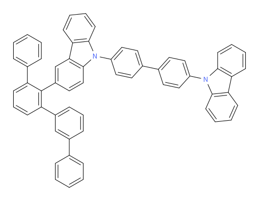 9-(4'-(9H-carbazol-9-yl)-[1,1'-biphenyl]-4-yl)-3-([1,1':3',1'':3'',1'''-quaterphenyl]-2'-yl)-9H-carbazole