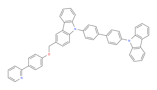 9-(4'-(9H-carbazol-9-yl)-[1,1'-biphenyl]-4-yl)-3-((4-(pyridin-2-yl)phenoxy)methyl)-9H-carbazole