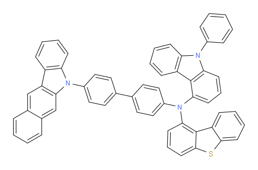 N-(4'-(5H-benzo[b]carbazol-5-yl)-[1,1'-biphenyl]-4-yl)-N-(dibenzo[b,d]thiophen-1-yl)-9-phenyl-9H-carbazol-4-amine