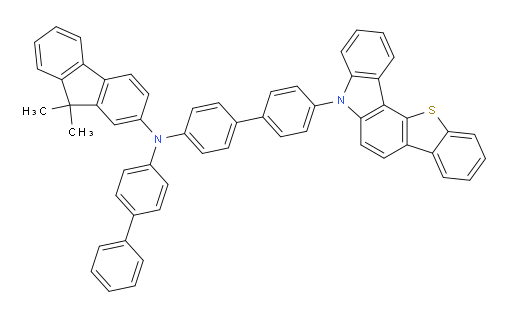N-(4'-(5H-benzo[4,5]thieno[3,2-c]carbazol-5-yl)-[1,1'-biphenyl]-4-yl)-N-([1,1'-biphenyl]-4-yl)-9,9-dimethyl-9H-fluoren-2-amine