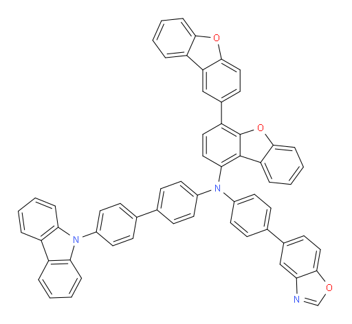 N-(4'-(9H-carbazol-9-yl)-[1,1'-biphenyl]-4-yl)-N-(4-(benzo[d]oxazol-5-yl)phenyl)-[2,4'-bidibenzo[b,d]furan]-1'-amine