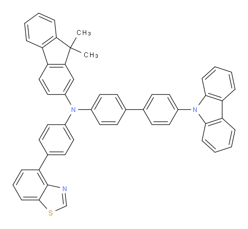 N-(4'-(9H-carbazol-9-yl)-[1,1'-biphenyl]-4-yl)-N-(4-(benzo[d]thiazol-4-yl)phenyl)-9,9-dimethyl-9H-fluoren-2-amine
