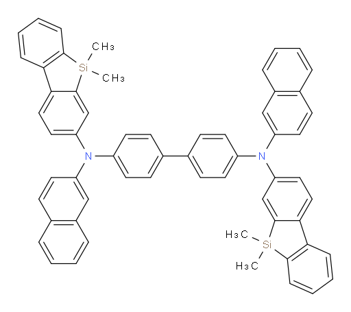 N4,N4'-bis(5,5-dimethyl-5H-dibenzo[b,d]silol-3-yl)-N4,N4'-di(naphthalen-2-yl)-[1,1'-biphenyl]-4,4'-diamine
