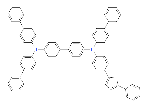 N4,N4,N4'-tri([1,1'-biphenyl]-4-yl)-N4'-(4-(5-phenylthiophen-2-yl)phenyl)-[1,1'-biphenyl]-4,4'-diamine