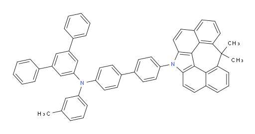 N-(4'-(6,6-dimethylpleiadeno[1,12,11-bcde]indol-12(6H)-yl)-[1,1'-biphenyl]-4-yl)-N-(m-tolyl)-[1,1':3',1''-terphenyl]-5'-amine