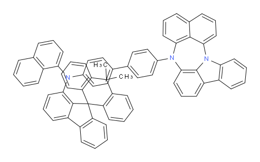 N-(4'-(4H-naphtho[1',8':5,6,7][1,4]diazepino[3,2,1-jk]carbazol-4-yl)-[1,1'-biphenyl]-4-yl)-10,10-dimethyl-N-(naphthalen-1-yl)-10H-spiro[anthracene-9,9'-fluoren]-1'-amine